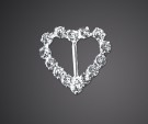 Hjerteformet sølvspenne thumbnail