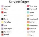 Serviettfarger - Personlige Servietter thumbnail