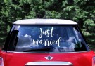 Bilpynt Klistremerke Just Married 1 stk thumbnail