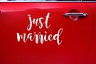 Bilpynt Klistremerke Just Married 1 stk thumbnail
