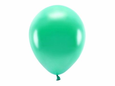 ECO Ballonger 10 Stk, 30cm - Metallisk, Grønn