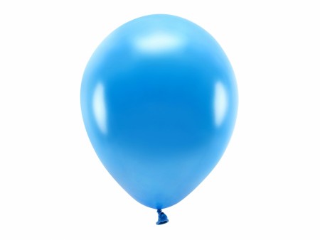 ECO Ballonger 10 Stk, 30cm - Metallisk, Blå