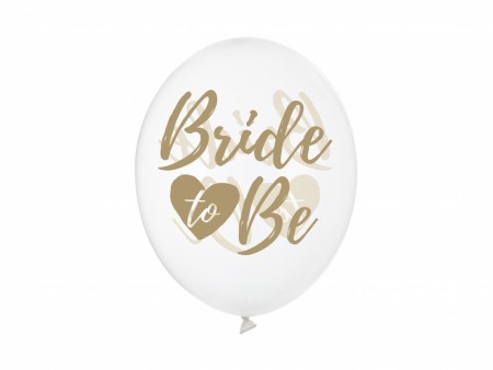 Ballonger Klare Bride To Be  6 stk