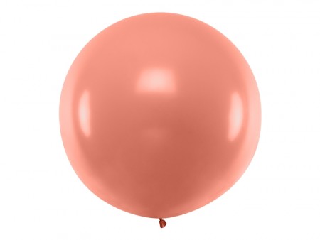 Jumbo ballong 100 cm - Rosegull metallic
