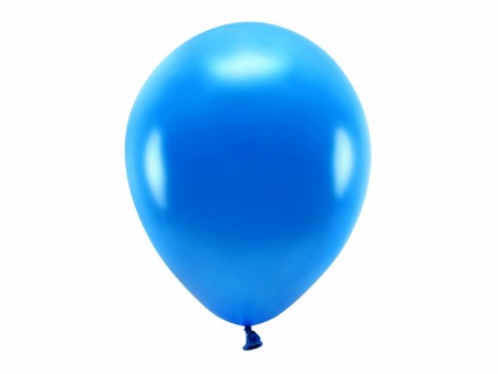 ECO Ballonger 10 Stk, 30cm - Metallisk, Marineblå