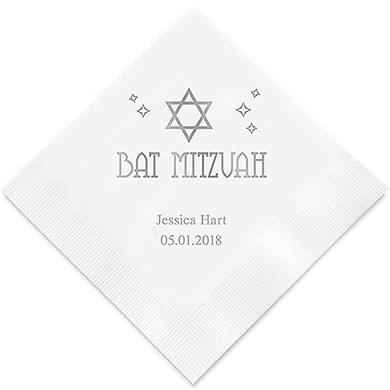 Bat Mitzvah Personlig Serviett