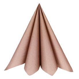 Servietter Luksus Textile Touch - Rosegull 20 stk