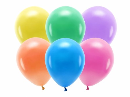 ECO Ballonger 10 Stk, 30cm - Pastell, Flere farger