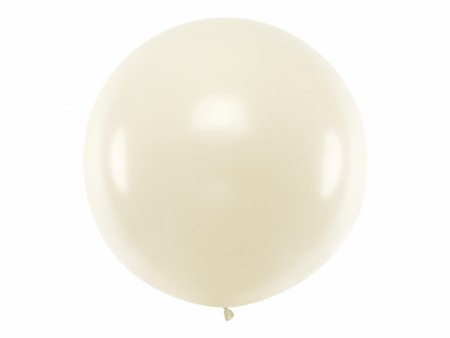 Jubmo ballong 100 cm - Perlehvit metallic
